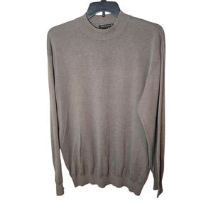 Tulliano Men's Silk Blend Mock Neck Sweater, XLT, Flawed